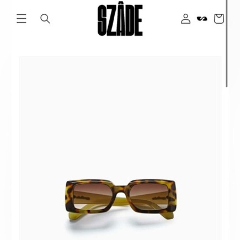 SZADE Dart Sustainable Rectilinear Sunglasses NIB - Picture 2 of 3